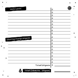 Udfyld bog SilliBeads - My Budget Planner - Hardcover Wire-o (SORT/HVID RANGE)