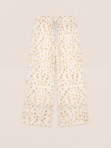 White Bambi Deer Print Pyjama Pants