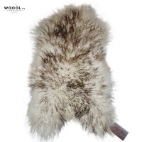 WOOOL Sheepskin - Icelandic White Brown CURLY