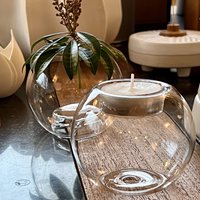 Candle holder and Soliflore - Blown glass 8 cm diam