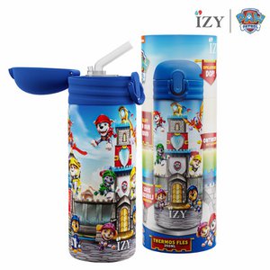 IZY Paw Patrol, Rescue Nights, 350ml, giftbox - Kinderen | Thermosfles | Drinkfles | Waterfles | Schoolfles | Isoleerfles | Kinderfles | thermosbeker | drinkbeker | fles met rietje