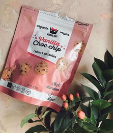 Mini cookies Shareables Vanilla Choc Chip, organic, Kookie Cat, 100g