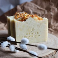 Naturseife "Calendula" mit Kokosmilch, vegan, palmölfrei