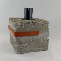 Raw Concrete Design garden torch industrial cement multiple colors