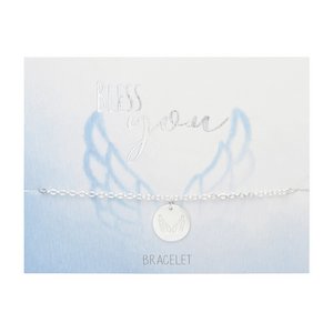 Armband - "Bless you" - Silber pl. - Engelsflügel 606761