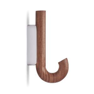 HOOK Kleiderbügel Mini Walnuss Chrom