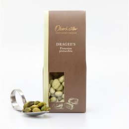 Pistachio white chocolate bar with a creamy, nutty flavor. Made with high-quality ingredients and perfect for a sweet treat.