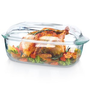 Auflaufschale mit Deckelglas 3+1,5 l