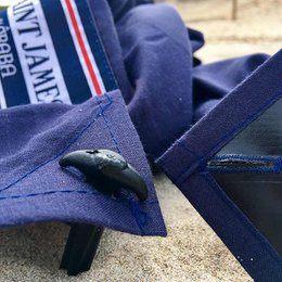 BEACH TOWEL - XXL+ SAINT JAMES BLUE