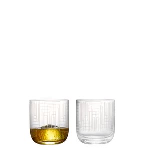 Set von 2 Labyrinth DOF Tumblers - Glasset Set