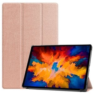 3-Fold sleep cover case Pink Gold for the Lenovo Tab P11 Pro