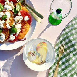 Small salad plates featuring colorful butterfly designs. Made of ceramic material, these plates are perfect for serving individual salads or appetizers.