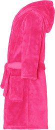 Fleece badekåbe uni - pink