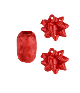 Geschenkzubehör - Rotes Set