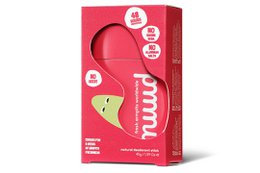  Vegan deodorant stick in red packaging with white text "Nuud" and "natural deodorant".