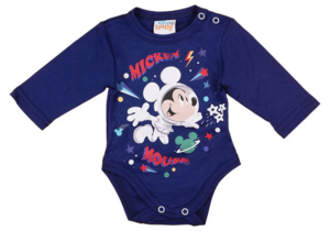 Disney Mickey Mouse Baby Bodysuit for Boys, Blue