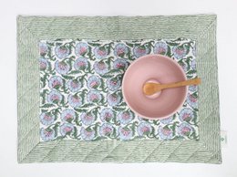 Placemat Quilted | Set van 2 | Thistle Blue