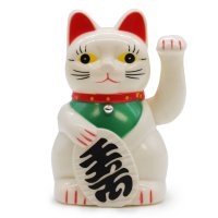 MCAT-08 - White  Money Cat - 15cm