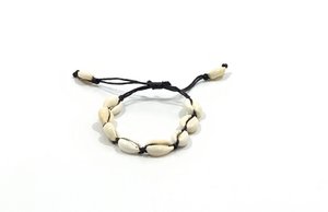 Cowry armband zwart