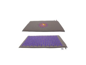 Acupressure/Shakti Mat Grey With Purple Spike (Ying Yang)