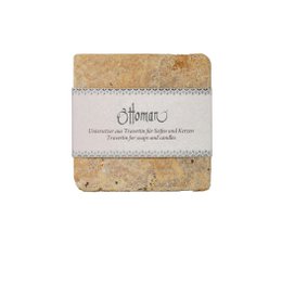 Travertine square 10 x 10 cm, 3 different shades: light, noce and gold