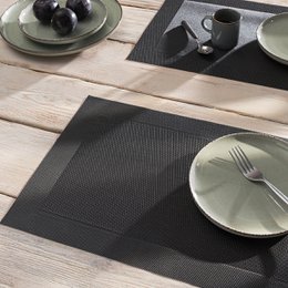 Placemat 30x45cm Wrap  752 Carbon Black