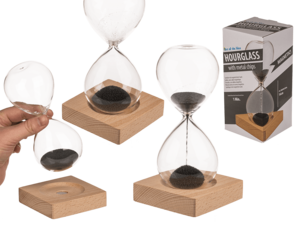 Sandglass, with magnetic sand,