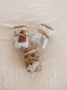 Musselin Burp -Stoffset / Waldland