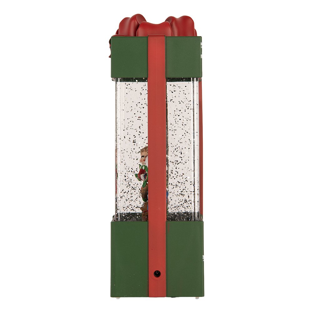 Kerstdecoratie met LED-verlichting en muziek Cadeau 12x7x20 cm / 3xAA Groen Kunststof