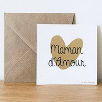 Card and envelope - Maman d'Amour