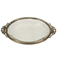 Schaaltje glas met strik