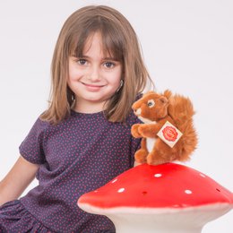 Squirrel 14 cm - plush toy - soft toy