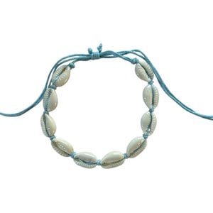 Cowry armband blauw