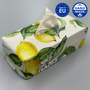 Taschentuchbox-Abdeckung | Zitronenleinen
