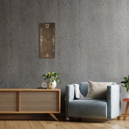 Grote houten wandklok verticale rechthoek moderne boerderij