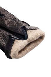 BLAU MARINE PECCARY WINTERHANDSCHUHE