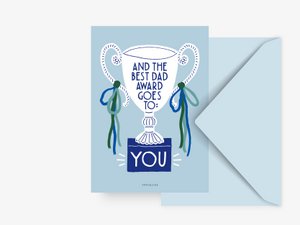 Postkarte / Best Dad Award