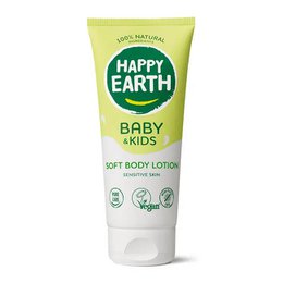 "Gentle, natural, and nourishing baby and kids body lotion made with 100% natural ingredients. Vegan, free from microplastics, SLS/SLES, and other harsh chemicals. Suitable for babies' and kids' sensitive skin."