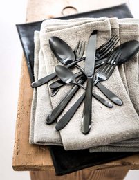 Set/6 Cake Forks Matt Black
