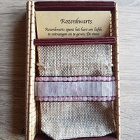 Ladies bracelet with natural stone rose quartz