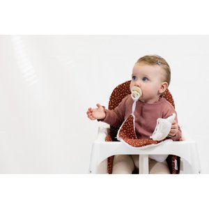 Ikea Antilop-Einsatzkissen – Rost/Rot mit weißen Punkten