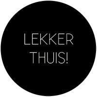 Muurcirkel lekker thuis zwart