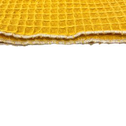 Plain Textured Placemat - Mustard Waffle - Set of 2