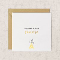 Card 110 × 110 gold foil | Your party