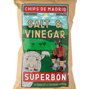 NEW - Vinegar & Salt crisps 125g - Superbon
