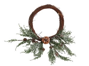 KRANZ MIT Tannenzapfen und Zweigen HM91006
