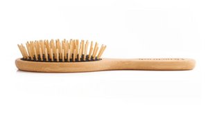 OVAL BAMBOO HAIR BRUSH WITH LONG PINS