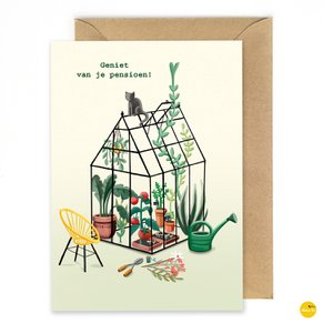 Greeting card Pension Gardening
