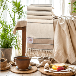 Linnen diamanthanddoek