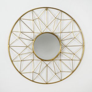 ESPEJO 80X4X80 METALEN DORADO TH1299800